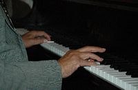Jay McShann's hands