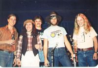 Rio w/Travelin' Shoes, Blue Note, Boulder, CO, c. 1980  Rio, T-5 Valladares (b, Skatterbrains), Larry (dms), Dave Gunders (gtr, Skatterbrains) Chuck Hughes (gtr, Chucky & the Cyclones, Hillbilly Hellcats)