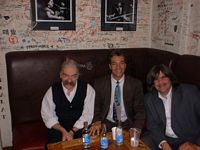 backstage w/ Vince Weber & Axel Zwingenberger at Fabrik, Hamburg, Aug, 2005