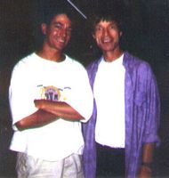 w/ Mick Jagger, Ocean Way Studio, Hollywood c.1994