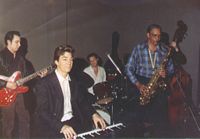 w/ Red Allen (sax), Smokey Hormel (gtr), Ron McRorey (dr) in Hollywood, c.1991